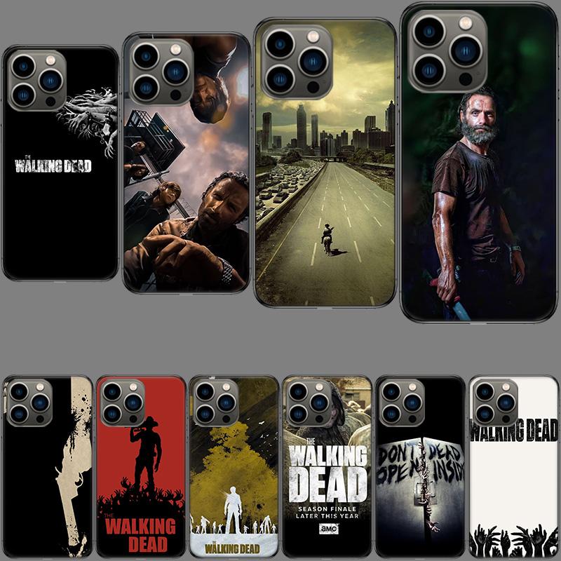 Horrible The Walking Dead Phone Case For Apple Iphone 16E Capa 15+ 14 Plus 17 Air 16 Pro Max 12 Pro Cute 13 Mini Co