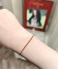 Women's Pure Silver Red Rope Bracelet - Niche Design, Handwoven New Year Jewelry