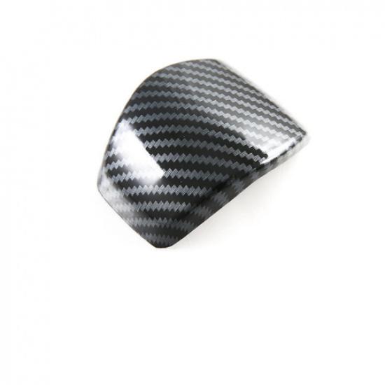 Carbon Fiber Gear Shift Knob Cover Trim 1pcs For Toyota Land Cruiser 2024 2025