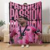 Passion Driven Soccer Star printed flannel breathable and warm blanket, a stylish home gift, suitable for home, office and bedspread use. 15a187