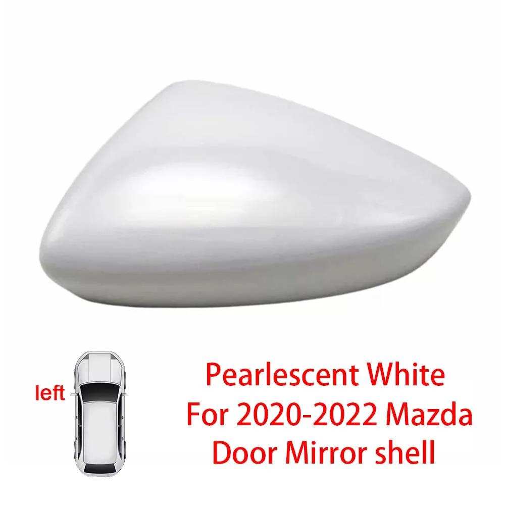 Protective Cover Door Mirror Shell For Mazda 3 Axela    Red Black White Gray Silver Car Rearview Accessories Replace