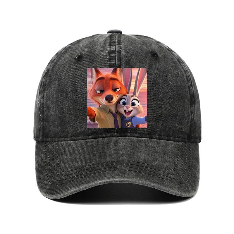 Cartoon Zootopia Three-toedSloth Baseball Cap Couple Women Print Trucker Hat Summer Casual Outdoor Dropshipping Baseball Caps
