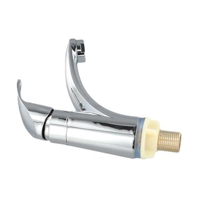 Tap Basin Faucet Single Handle Replacement Single Cold Washbasin Water Tap Chrome Plated Kitchen Supplies Brand New