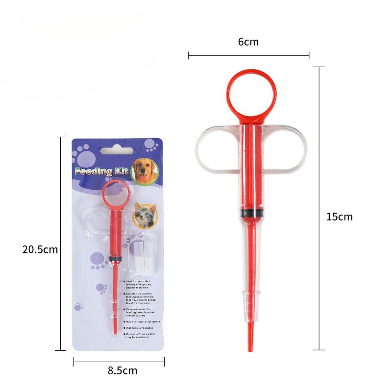 Pet Liquid Medicine Feeder For Dogs And Cats Adjustable Plastic Pill Feeder With Silicone Head For Feeding Supplements