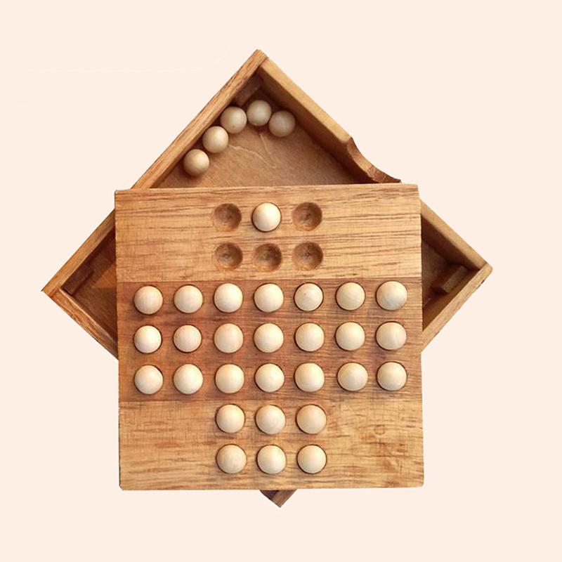 Board Games Adult Classical Educational Toys Europe Board Game Single Chess Peg Solitaire Tables Games Adult Board Games