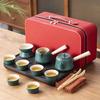Ceramic Outdoor Camping Portable Travel Tea Set Business Company Events Wedding Gifts