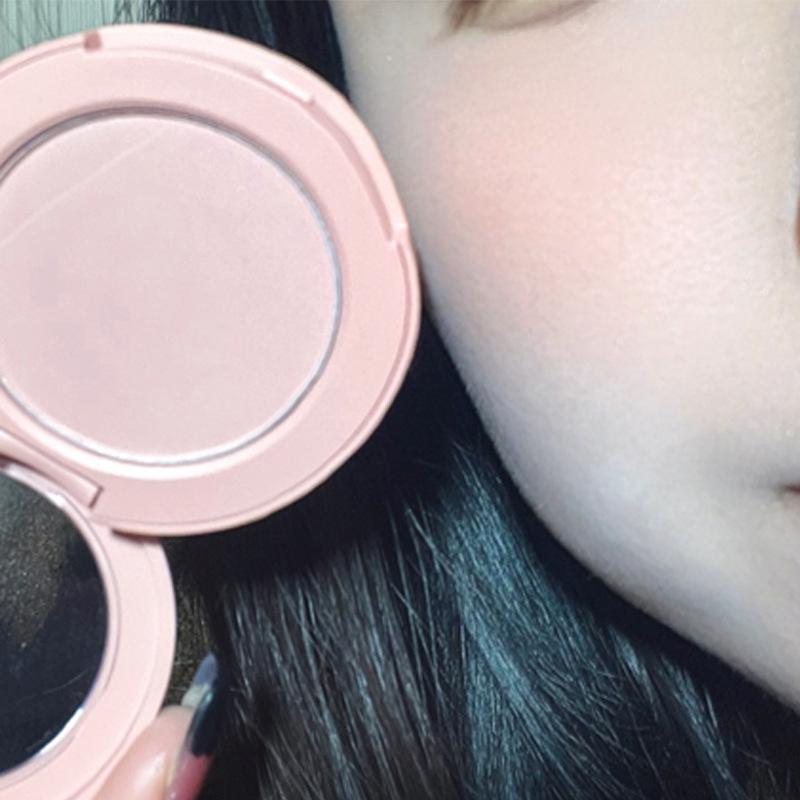 HERORANGE Creamy Powder Blush - Soft Matte Peach Orange for Natural Look