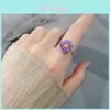 Summer 2022 Enamel Blossom Ring With Adjustable Fit For Elegant Womens Jewelry
