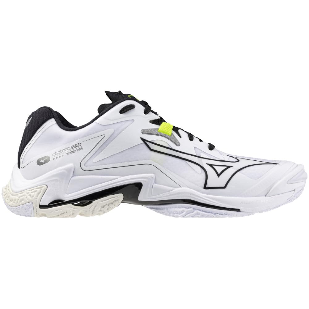 Mizuno Wave Lightning Z8 Volleyball Size Shoes, Club/Indoor, Wide, Lightweight, 25.5 cm, 3E, White/Black