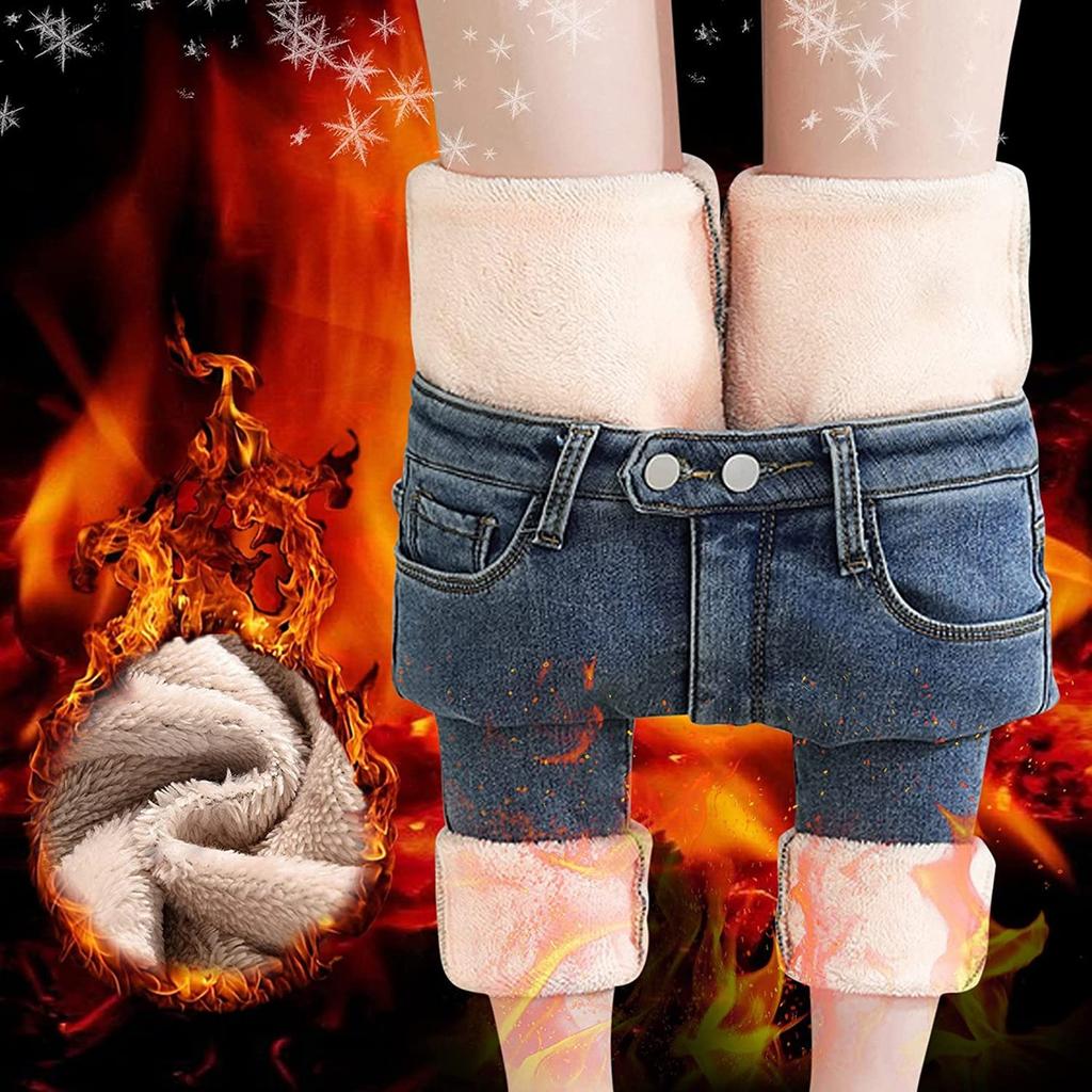Buy Women's Denim Plus Velvet Thick 