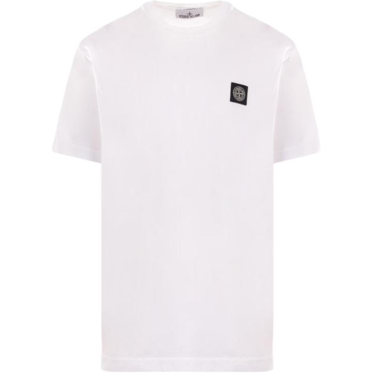 

Stone Island Logo Patch Crew Neck Short Sleeve T-Shirt Men Tops White 811524113-A0001 M