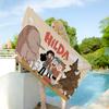 H-Hilda Cartoon Girl Big Microfiber Beach Towels Quick Dry Towel Sand Beach Towels Pool Towel for Travel Swim Pool Yoga