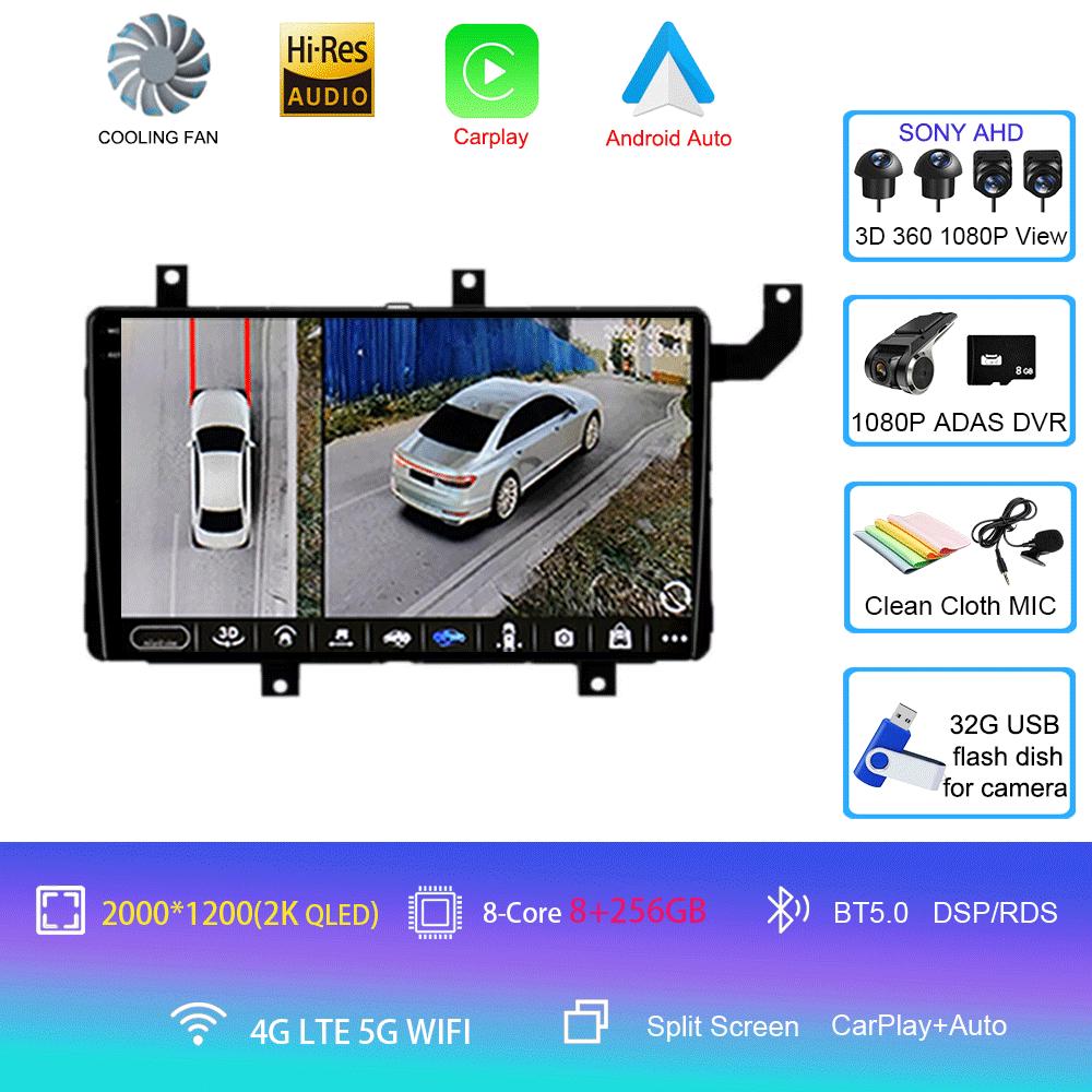 Car Radio Android 14 Carplay Auto For Toyota Tacoma N300 2015-2021 Multimedia Video Player GPS Navigation Stereo Head Unit Audio