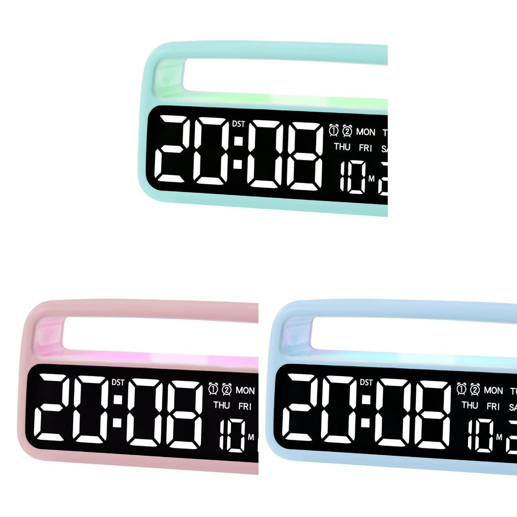 Modern Minimalist Led Digital Alarm Clock With Calendar And Night Light For Bedroom Decor