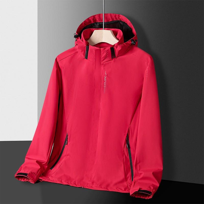 Mens Womens Lightweight Waterproof Windproof Hooded Outdoor Jacket Hiking Camping Cycling