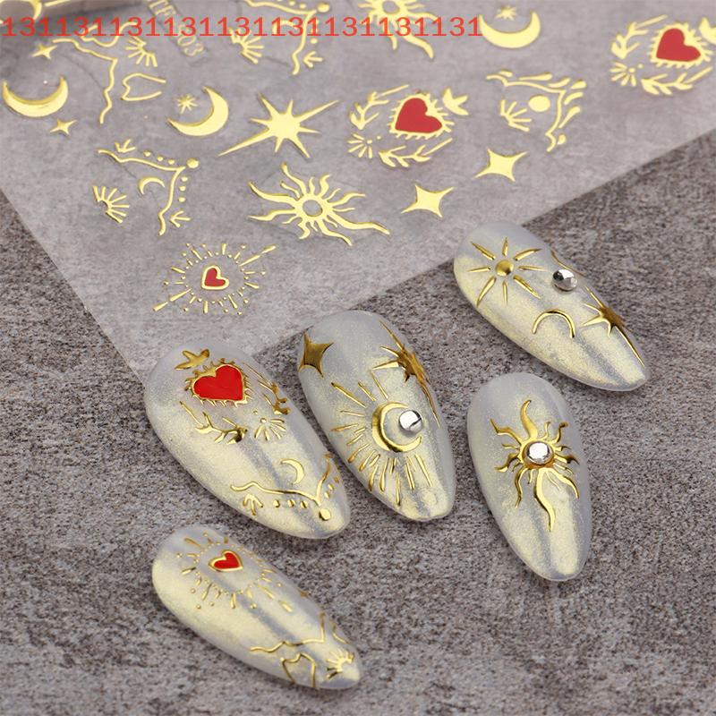 Butterfly Manicure 3D Decals Heart Stickers for Valentine's Day