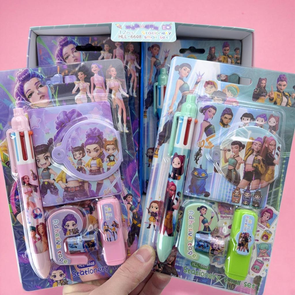 Demon Hunter K-pop Girl Group Notebook & Stationery Set