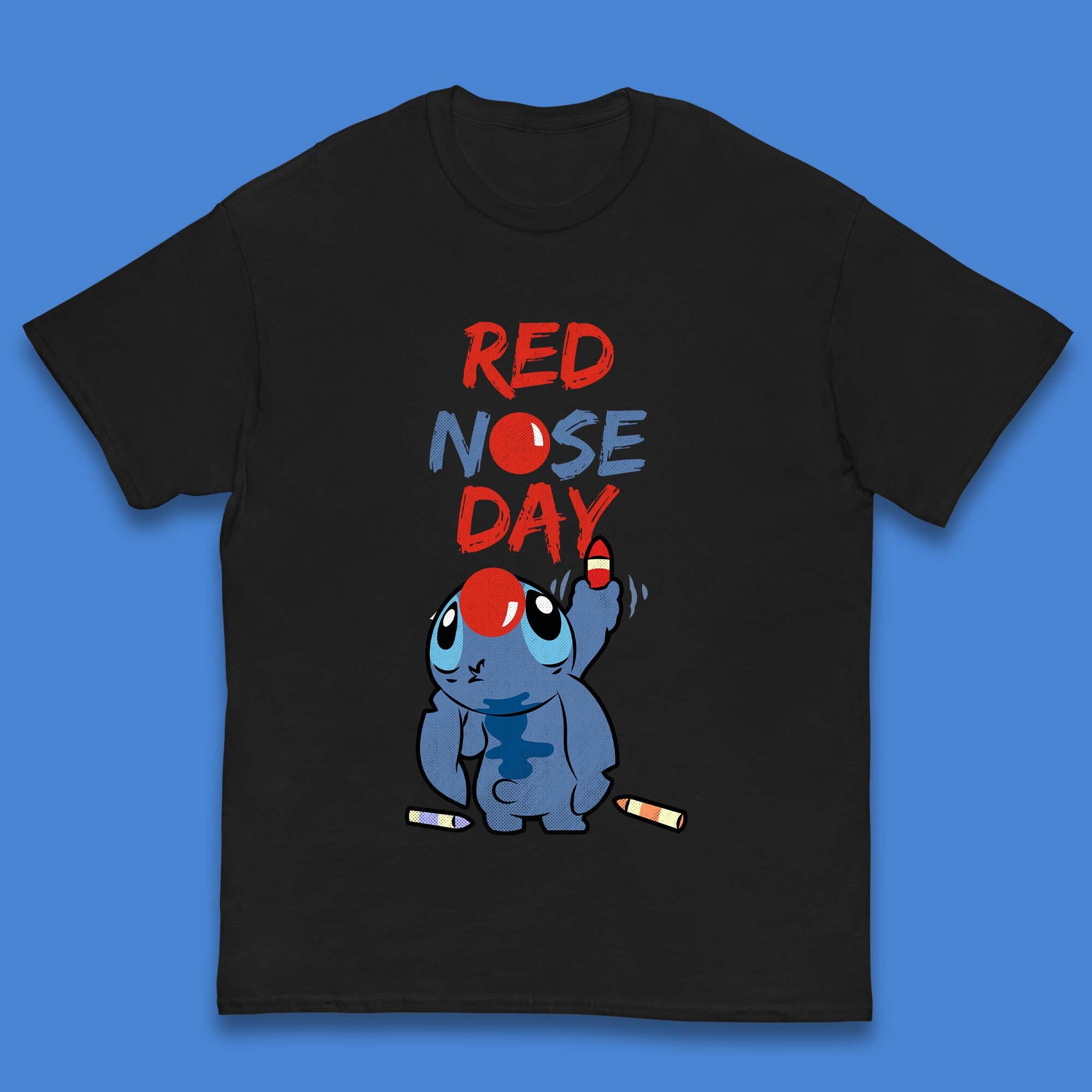 Red Nose Day Stitch Kids T-Shirt 160