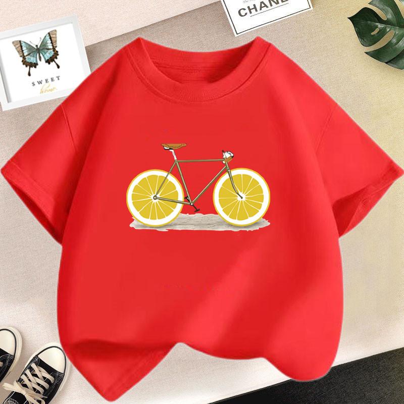 Cute Cat  T-shirt In Cup Summer Short Sleeve Casual Tees Girls Top Kids Kawaii Clothing