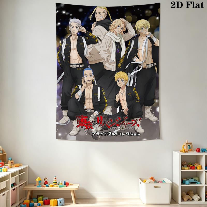 Tokyo Revengers Pattern Home Decor Tapestry, Wall Hanging, Decorative RV Wall Cloth.DGT0925233