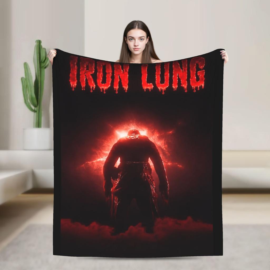 Iron Lung Horror Movie Knitted Blankets Velvet Lightweight Throw Blanket for Bedding Couch Bedroom Quilt
