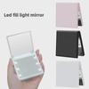 High-Definition LED Double-Sided Portable Makeup Mirror with Infinite Dimming