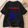 No Ice Please Cats Graphic Tshirt for Women Summer Casual Fashion Loose Funny Streetwear Tops Crew Neck Short Sleeve Tshirts