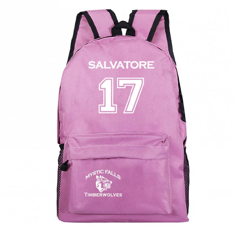Vampire Diaries Peripheral Elementary and Secondary School Bags Grades 3-6 Casual Backpacks