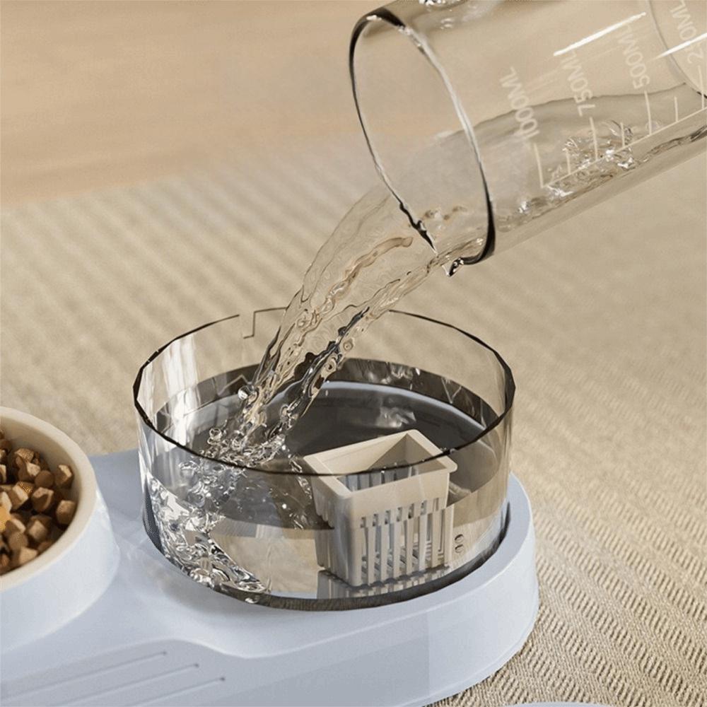 Mute 2-in-1 Pets Water Fountain Auto Filter Pet Water Dispenser Practical Pet Feeder  for Home