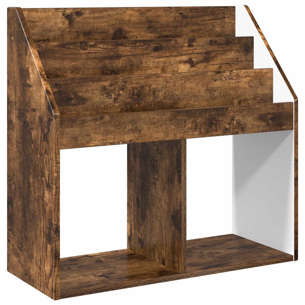 Kids Bookshelf Smoked Oak Finish 72.5 x 29.5 x 69 cm Engineered Wood