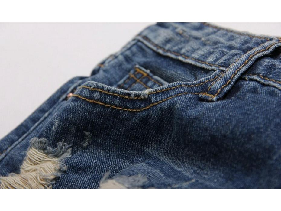 Women's Plus Size Korean Style Ripped Denim Shorts – Summer 3/4 Hot Pants