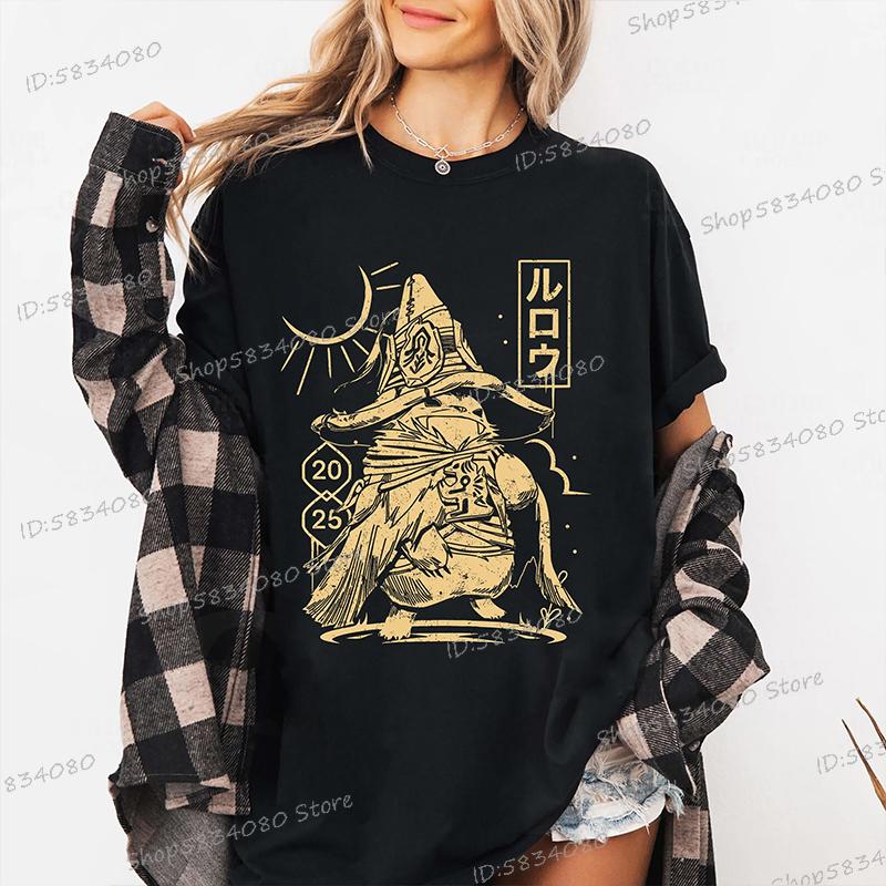 Unisexs Tshirts Monster Hunter Wilds Vintage Graphic Tee Gamer Funny Crewneck Short Sleeve Tee Gift Game Fans Fashion Casual Tops