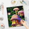 RUOPOTY Paint By Numbers Kits Mushroom Diy Painting By Number Kit For Adults Handpainted Picture Home Wall Decorations 40x50cm