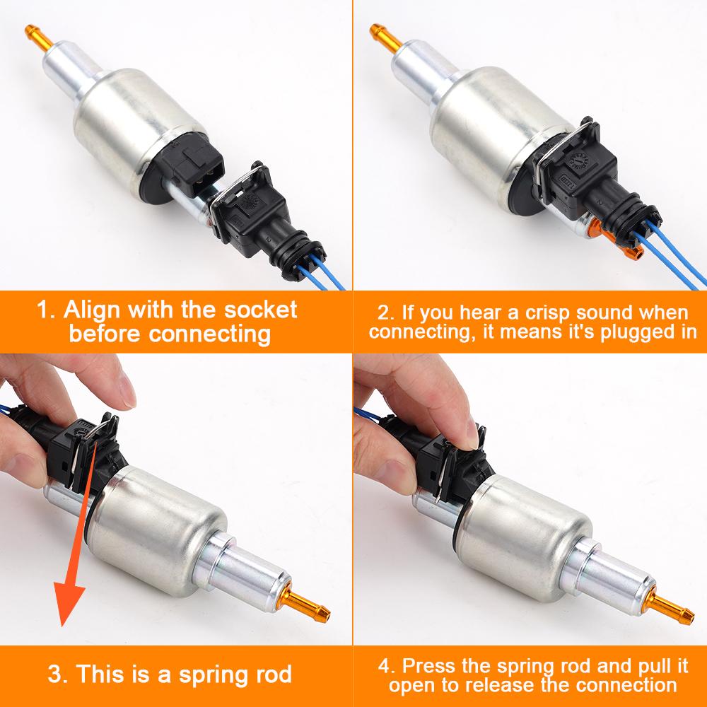 2-pinová připojovací linka zástrčky olejového čerpadla Pro díly vzduchového naftového nezávislého topení pro Webasto Eberspche nezávislé horkovzdušné vodní topení