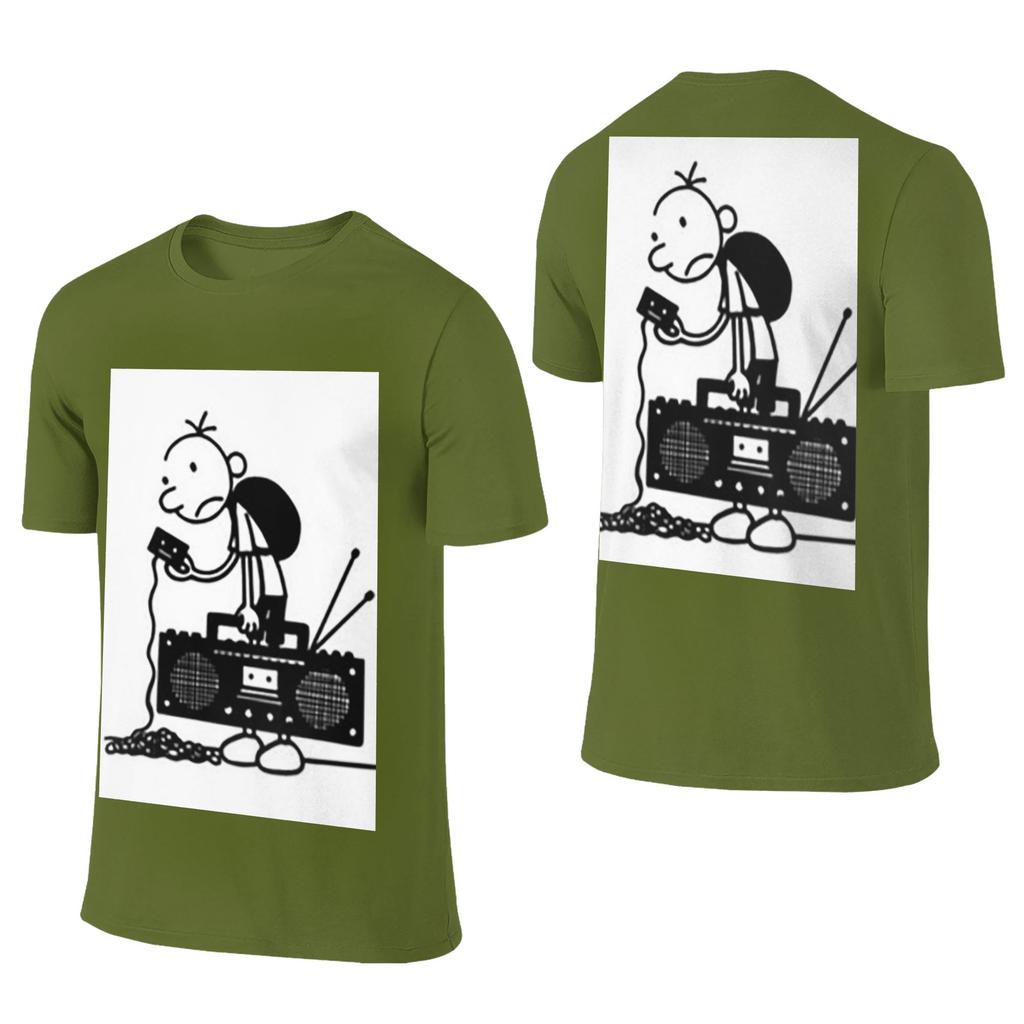 100% Baumwolle Diary of a Wimpy Kid Old School T-Shirt Unisex Doppelseitiges T-Shirt Unisex Rundhalsausschnitt Sommerhemden Oberteile S6XL