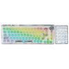 AULA Wolf Spider F68 Transparent Bluetooth Wireless Mechanical Keyboard, Three-Mode, Hot-Swappable Ice Soul Switches