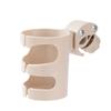 Adjustable Clamp Stroller Cup Holder Black Plastic Bicycle Bottle Rack  for Pram Pushchair