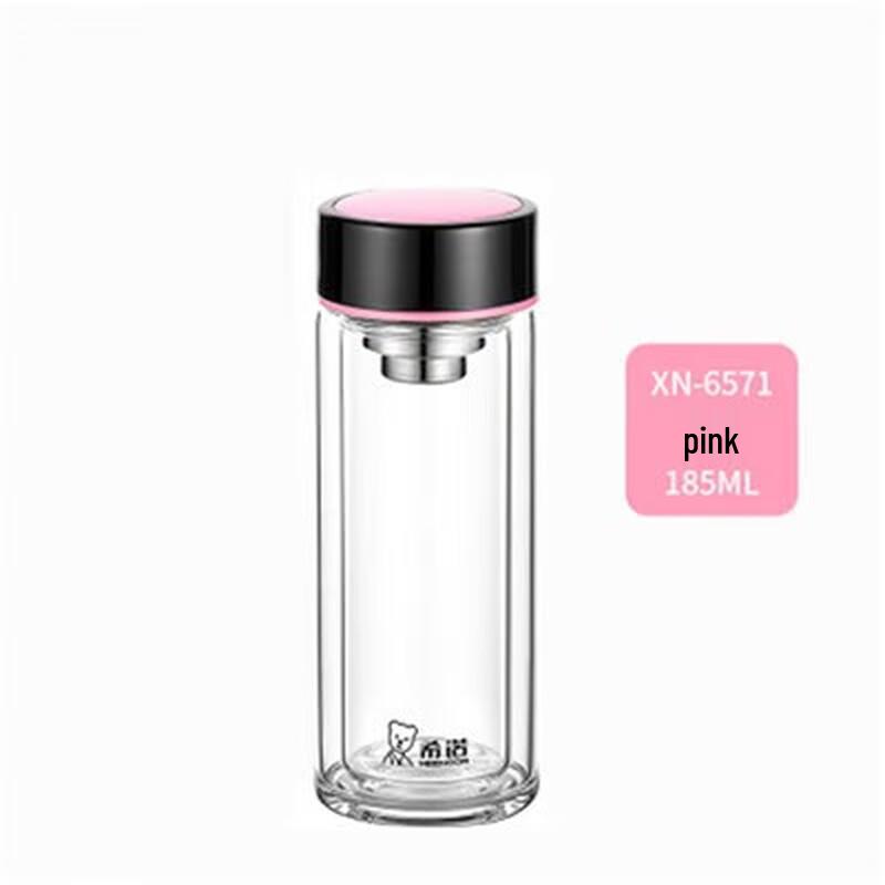 Xinuo Double-Layer Cute Flower Tea Glass Cup