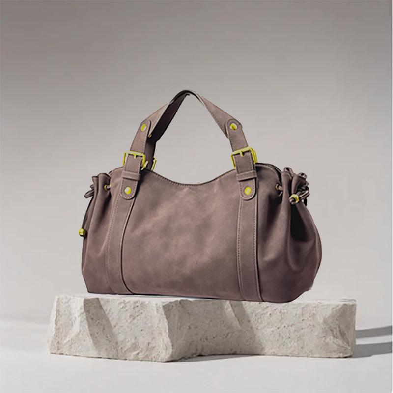 Sac Baguette Plissé Uni Rétro 2026 - Sac à Main Décontracté pour Femme à Épaule Unique Sous le Bras