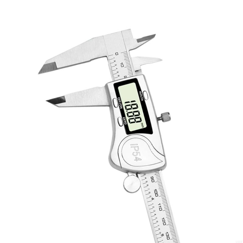   Professional Electronic Vernier Caliper Stainless Steel Body Double Unit Conversion Clear LCD Screen 0.01mm Resolution