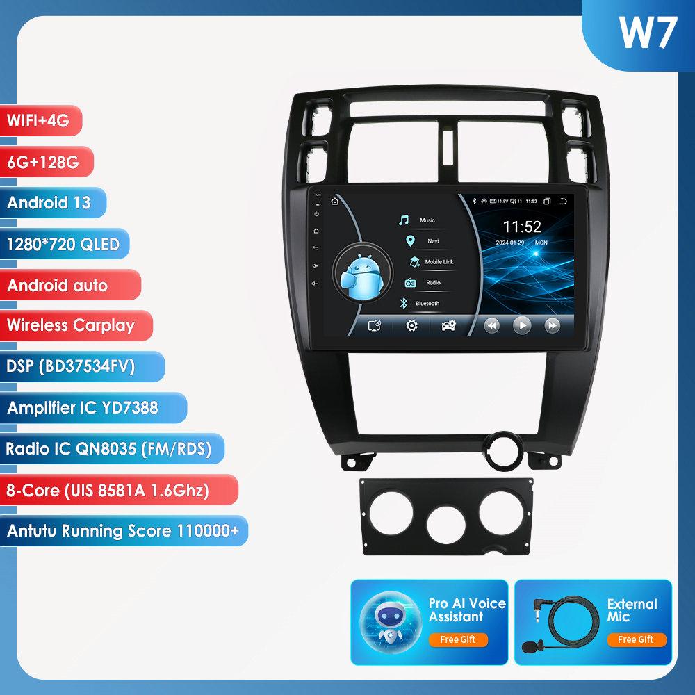 Hizpo 8Core AI Intelligent Screen Android Autoradio for Hyundai Tucson 2004-2009 Car Radio Multimedia Video Player GPS Nav Head Unit Carplay 4G RDS FM