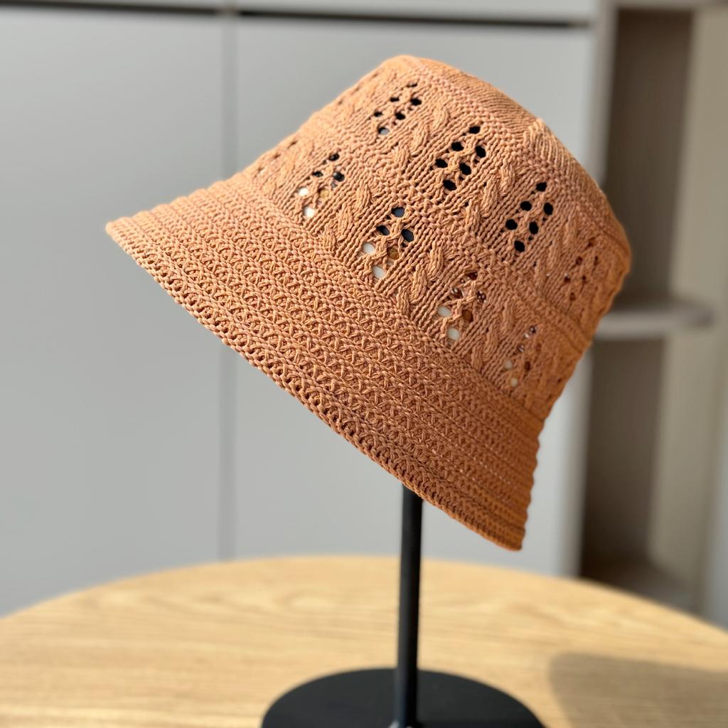 New Hollow Sunscreen Bucket Hat Women's Casual Fashion Travel Visor Basin Hat