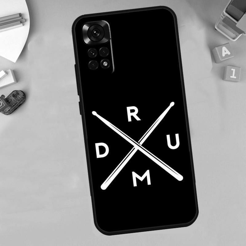 Musical Drum Drumsticks Drummers Funda For Xiaomi Redmi Note 12 Turbo 8 9 10 11 Pro 8T 9S 10S 11S 12S Redmi 10C 9C 12C Case