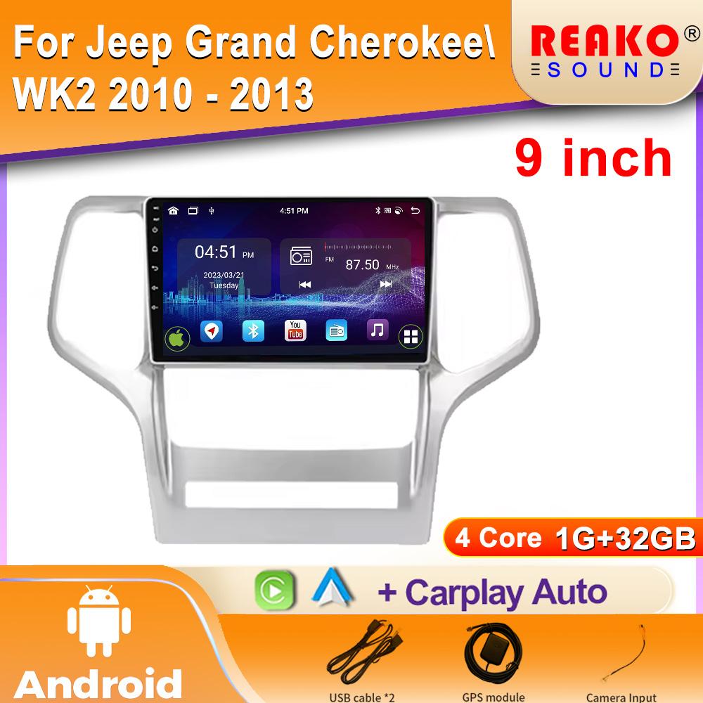 

Android Car Radio Carplay для Jeep Grand Cherokee WK2 2010 - 2013 Мультимедийный видеоплеер GPS-навигация CarPlay Autoradio 4 core 1GB+32GB carplay