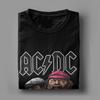 Erkek ACDC Tişörtleri Üstler Vintage Kısa Kollu Yuvarlak Yaka Tişörtler Büyük Beden Tişört