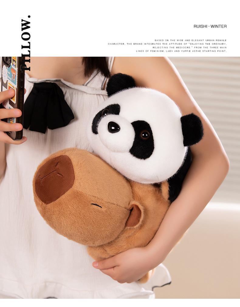 Funny Panda to Capybara Plush Transforming Doll - Soothing Sleep Toy & Birthday Gift