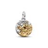 New Arrival 12 Constellation Dangle Charm Two Tone Gold Silver Pendant DIY Bracelet Bead Jewelry Gift For Women