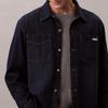 Calvin Klein American Vintage Label Patch Pocket Cotton Denim Shirt Men shirts 4RD709G