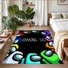 Anti‑Slip Crystal Velvet Floor Rug, Among Us Design Carpet for Indoor Living Bedroom Home Decoration
