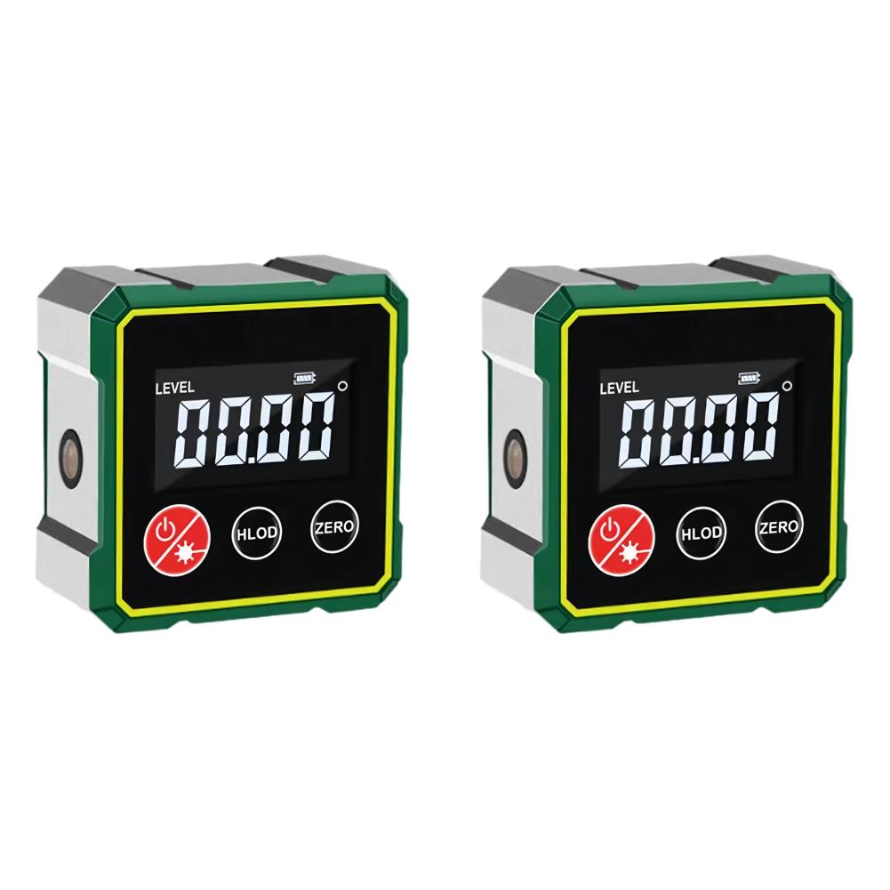 Magnetic Level Angle Gauge with LCD Backlight Protractor Inclinometer Bevel Box for Miter Saw Automobile Test and Repair and Ect